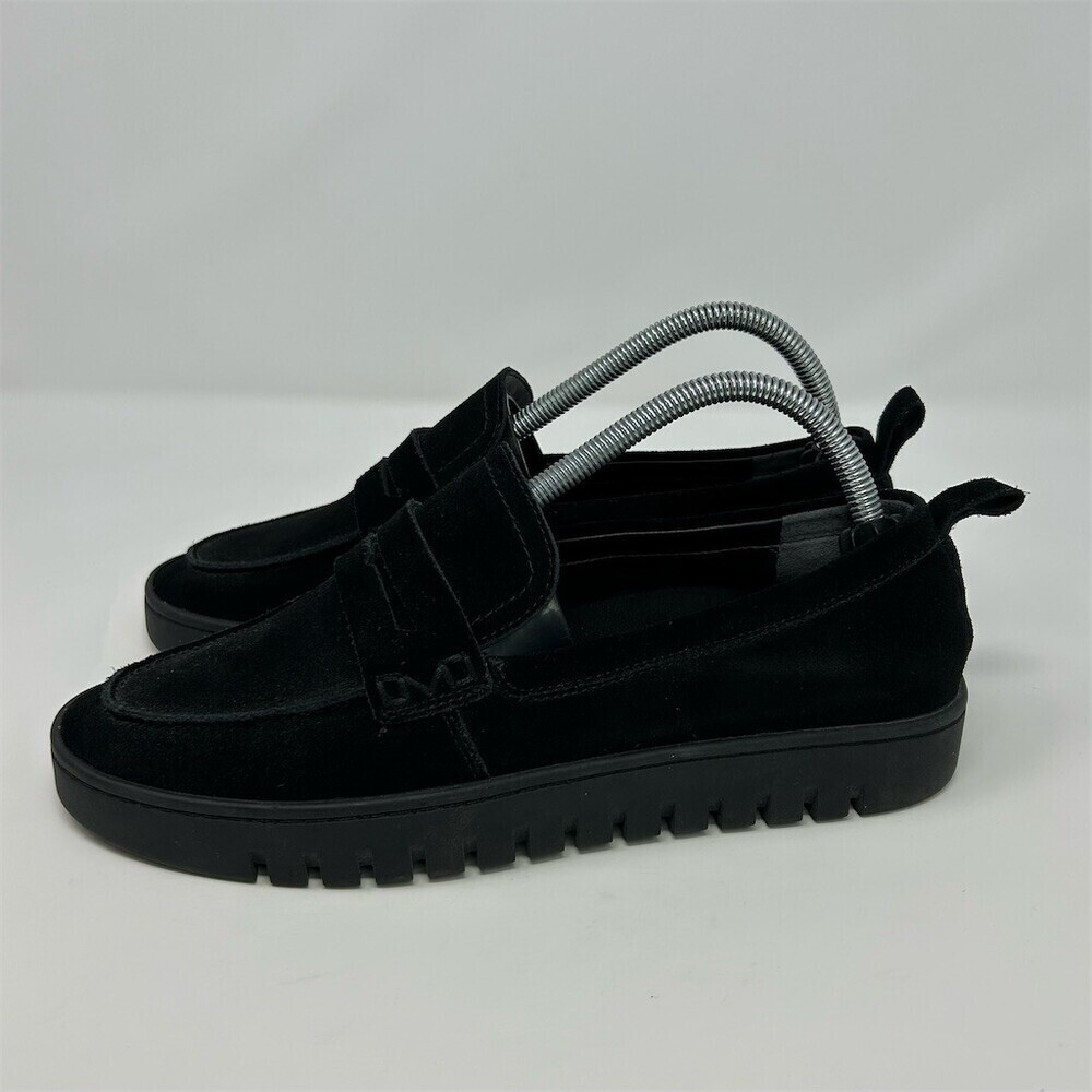 Vionic Uptown Loafer Womens Black Suede Penny Loafers Slip-On Lug Sole Size 9 - Picture 7 of 13